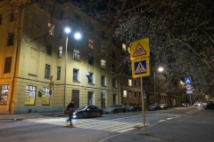 Переулок Декабристов осветили 47 светодиодных светильников