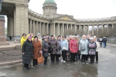 В КЦСОН Пушкинского района была организована автобусная экскурсия с посещением Казанского кафедрального собора