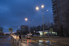 Улица Крыленко вблизи станции метро «Улица Дыбенко» стала светлее в 1,5 раза