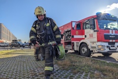 Во Фрунзенском районе в ООО «Полис Центр» прошли пожарно-тактические учения
