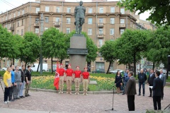 В Кировском районе прошла торжественная церемония отправки призывников на службу в Вооружённых силах Российской Федерации