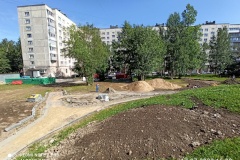 В Выборгском районе продолжнается благоустройство территории в рамках проекта ФКГС