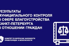 Результаты муниципального контроля в сфере благоустройства Санкт‑Петербурга в отношении граждан за 2025 год