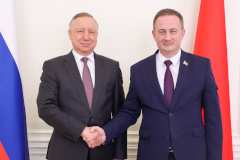 Александр Беглов и Премьер-министр Беларуси Александр Турчин обсудили перспективы углубления промышленной кооперации и совместной разработки новой техники