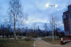 Александр Беглов: Самый крупный жилой квартал Кронштадта встречает 2026-й год с новым освещением