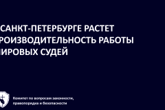 В Петербурге растет производительность работы мировых судей