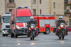 Зрелищный праздник в честь пожарной охраны прошел в Кировском районе