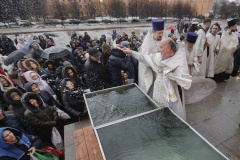 В Крещение освятили воду