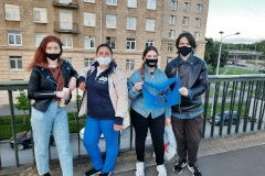 Молодежь Кировского района борется с рекламой наркотиков