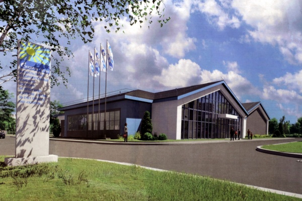 В Пушкине на Ленинградской улице возводят физкультурно-оздоровительный комплекс с бассейном.