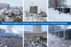 В квартале Полюстрово 24-27 Калининского района продолжается инженерная и транспортная подготовка территории.