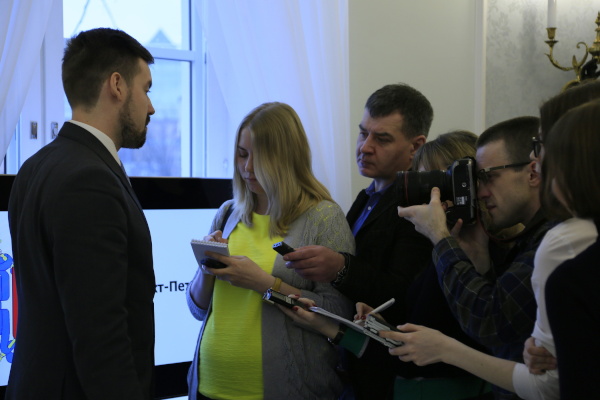 Брифинг Комитета финансов в Медиацентре Правительства Санкт‑Петербурга