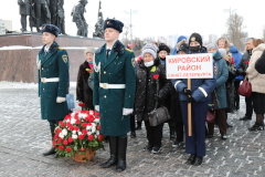 Кировский район почтил память защитников и жителей блокадного Ленинграда