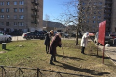 Кино-досуговый центр "Чайка" продолжает уборку территории