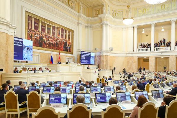 Отчет Губернатора Санкт‑Петербурга перед Законодательным Собранием за 2024 год