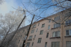 За выходные дни в Кировском районе очистили 162 кровли