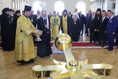 Александр Беглов: Патриарх Кирилл освятил открытый после реставрации храм святых апостолов Петра и Павла в СПбГУ