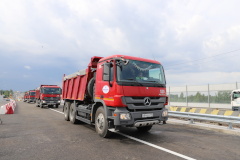 На Гореловском путепроводе состоялся перепуск движения транспорта