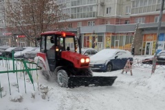 В районе идет усиленная уборка снега