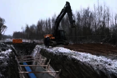 На Ропшинском шоссе идёт реконструкция канализационной системы