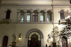 Завершилась реставрация скульптуры ангела с крестом на аттике Петрикирхе