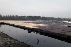 Морозы и снег не влияют на состояние укрытия карт-котлованов на полигоне