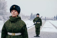 Пост №1 начал свою постоянную службу на Пискаревском мемориальном кладбище
