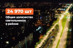 В Калининском районе полностью вывели из системы освещения ртутные светильники