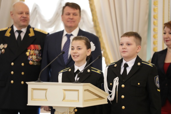 Посвящение в кадеты ФСО в Константиновском дворце
