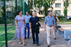 Глава Фрунзенского района Санкт‑Петербурга проверил ход выполнения работ комплексного благоустройства территорий района