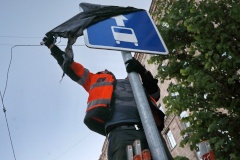 Открыта новая выделенная полоса для пассажирского транспорта