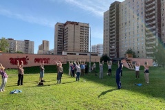 Оздоровительный мастер-класс провели для пенсионеров