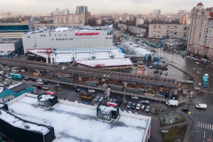 На транспортной развязке в Московском районе начались работы по устройству железобетонной плиты проезжей части