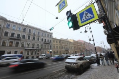 На Литейном проспекте у дома 58 заработал светофор