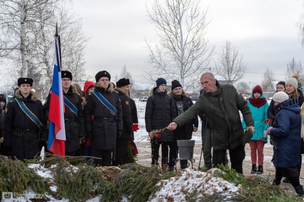 В рамках Всероссийской акции «Вахта Памяти – 2023» в Петербурге прошла торжественно-траурная церемония захоронения