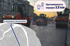В Петроградском районе дорожники обновят покрытие на Каменноостровском проспекте
