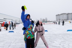 На катке Центра спорта прошли первые в этом году физкультурные мероприятия