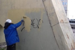 Во Фрунзенском районе Санкт‑Петербурга усиливается работа по борьбе с трафаретной рекламой