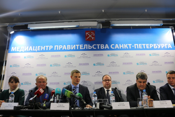 Пресс-конференция по завершению строительства стадиона на Крестовском острове