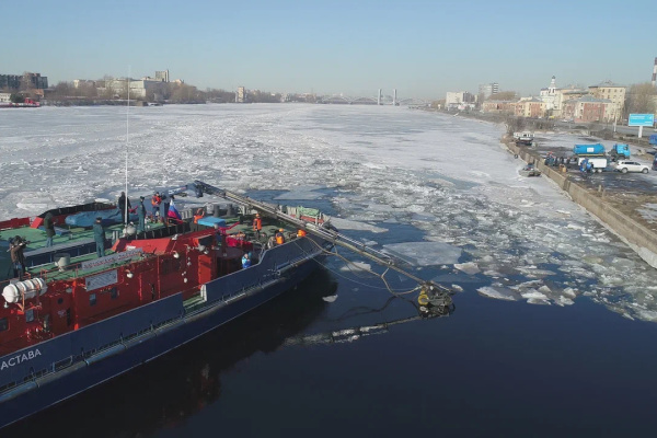 Экологи отработали ликвидацию разлива нефтепродуктов в зимних условиях