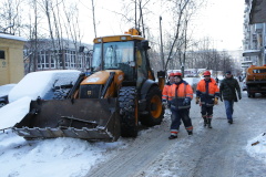 В выходные с улиц Московского района вывезено 7 тысяч куб.м снега