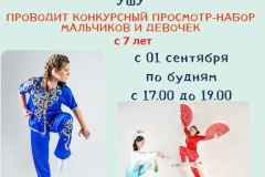 СШОР «Комета» объявляет набор в группы по виду спорта «ушу»