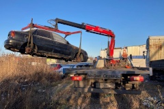 В Курортном районе продолжается вывоз разукомплектованных транспортных средств