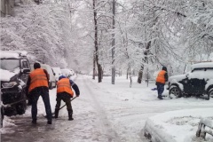 На улицы вновь вернулась зима