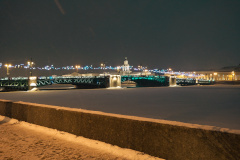 Дворцовый мост подсветят цветами символической ленточки Ленинградской Победы