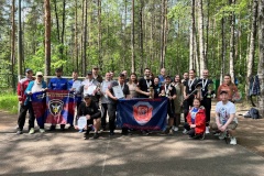 Физкультурное мероприятие по бадминтону среди команд народных дружин Санкт‑Петербурга в парке Сосновка