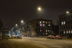 Улицу Зайцева осветили 119 светодиодных фонарей