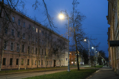 Александр Беглов: Завершена реконструкция наружного освещения на одной из важных транспортных магистралей Кронштадта – Посадской улице