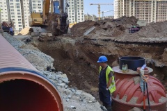 В поселке Шушары продолжается реконструкция Вилеровского переулка