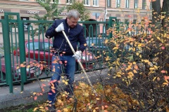На субботнике в Центральном районе заработал пресс-центр